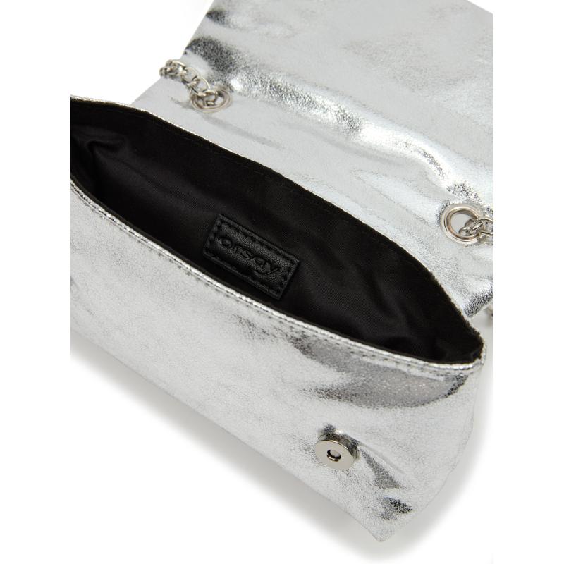 Stříbrná dámská kabelka