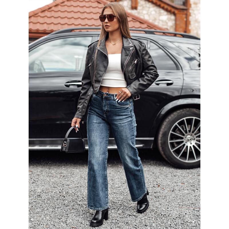 Női magas derekú farmer nadrág WESTCODE széles kék