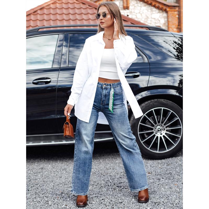 Dámské džíny se širokými nohavicemi CITYBLUES modré