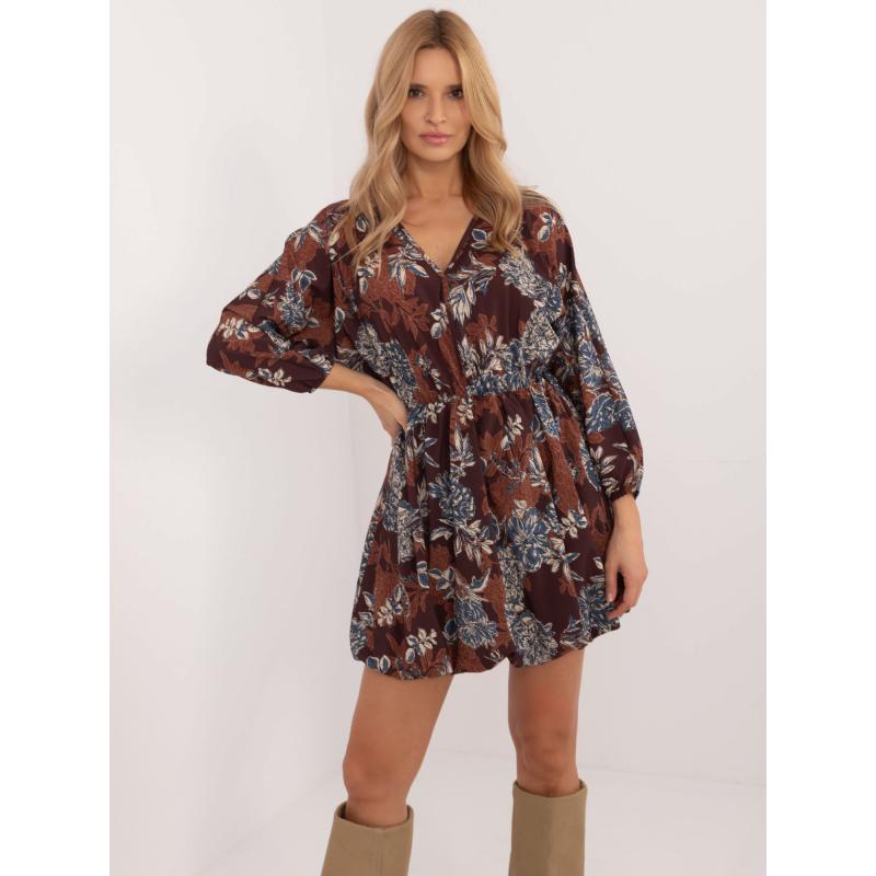 Barna bomberruha mintás mintával