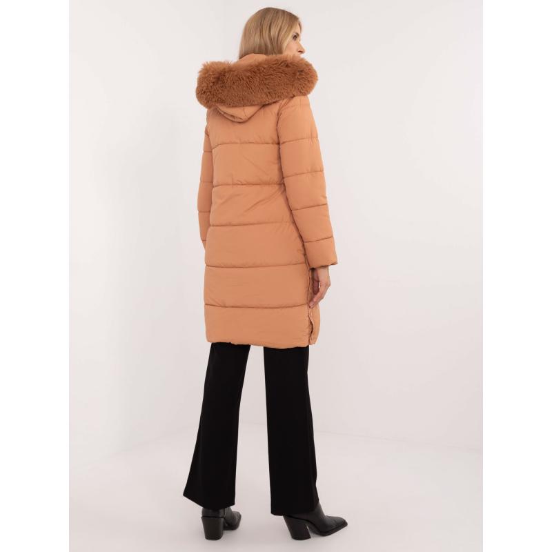 Velbloudí dámská prošívaná zimní bunda