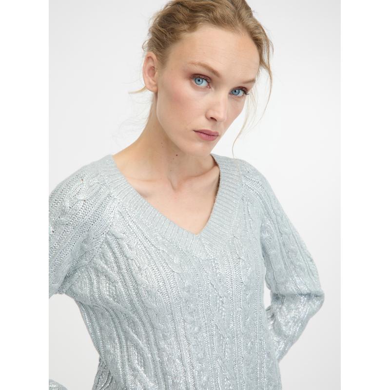 Ezüst női pulóver