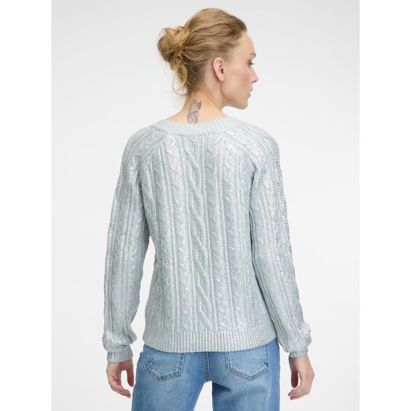 Ezüst női pulóver