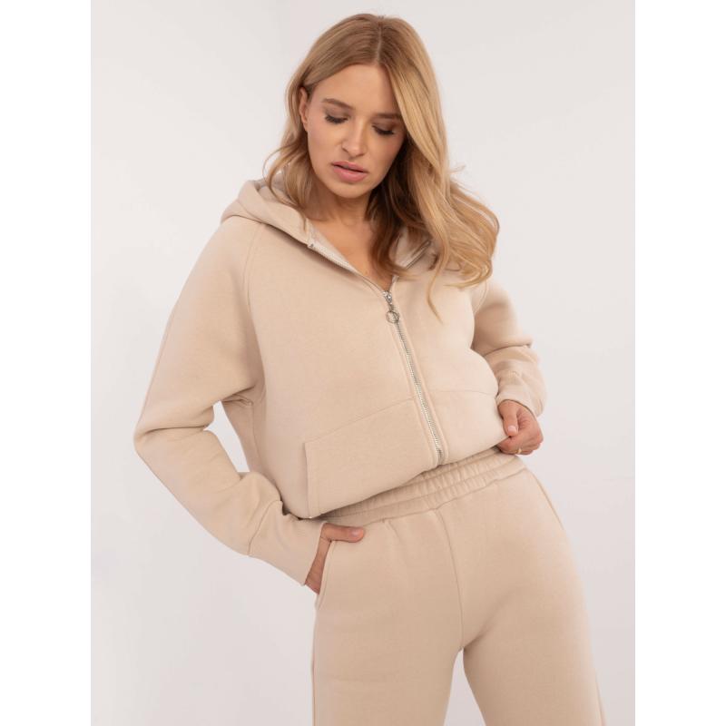 Béžová zateplená tepláková souprava