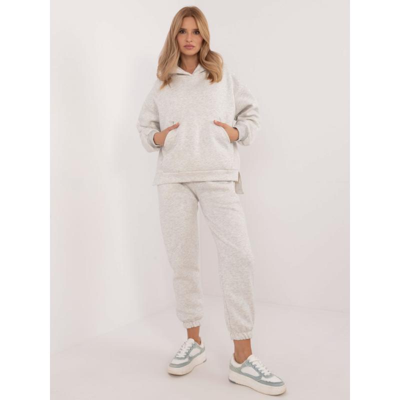 Šedá dámská základní souprava oversize