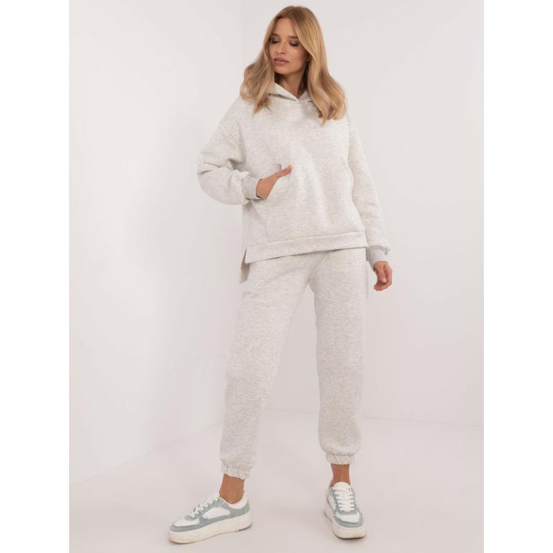 Šedá dámská základní souprava oversize