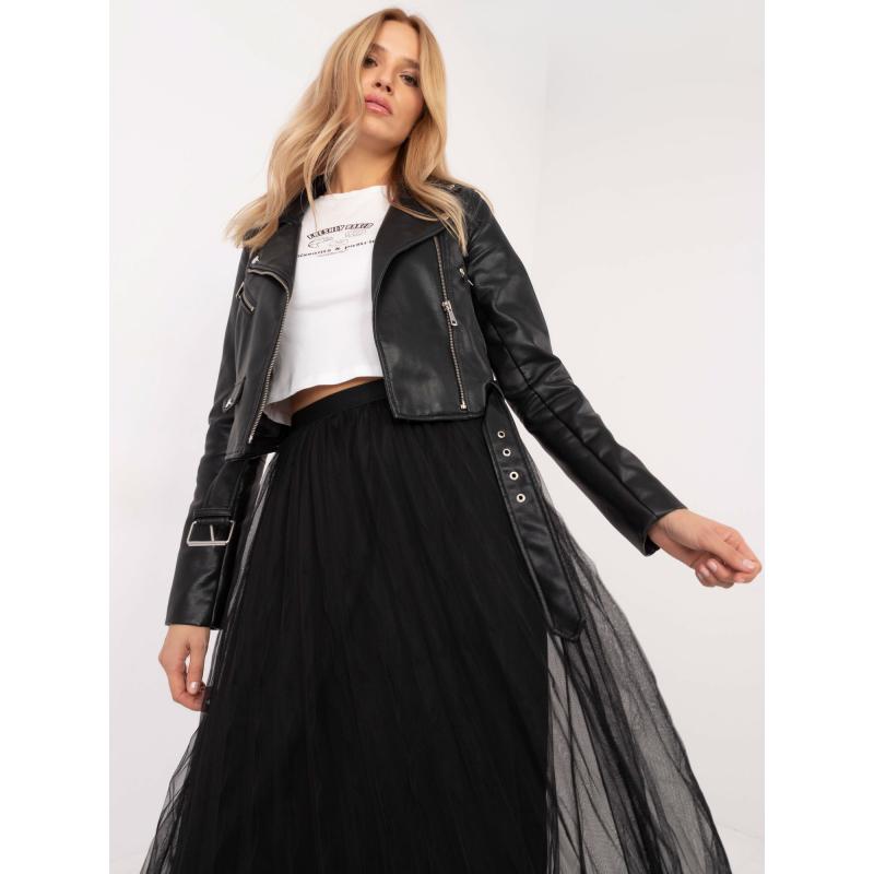 Fekete tüllszoknya béléssel