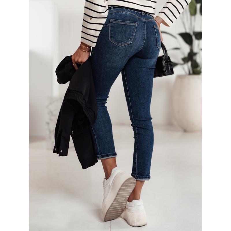 Dámské džínové kalhoty BEVINO tmavě modré