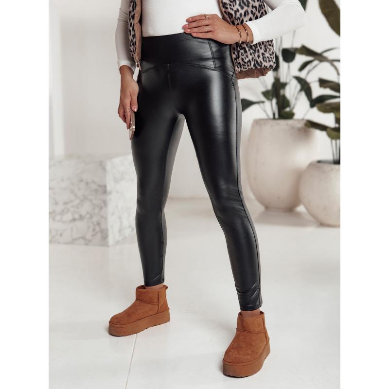 Női leggings ELLODIX viaszos fekete