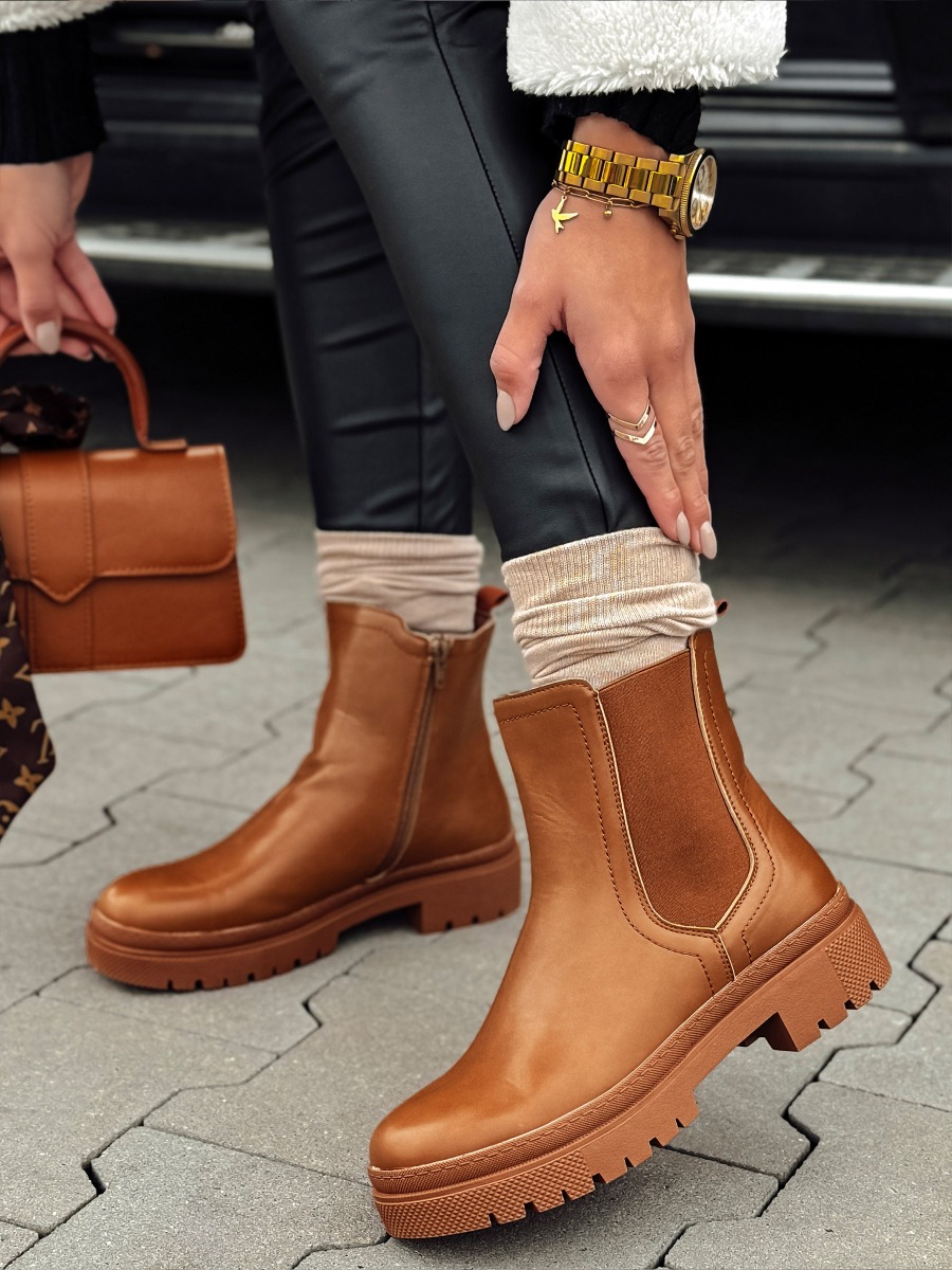 Dámske čižmy MONDERICO camel