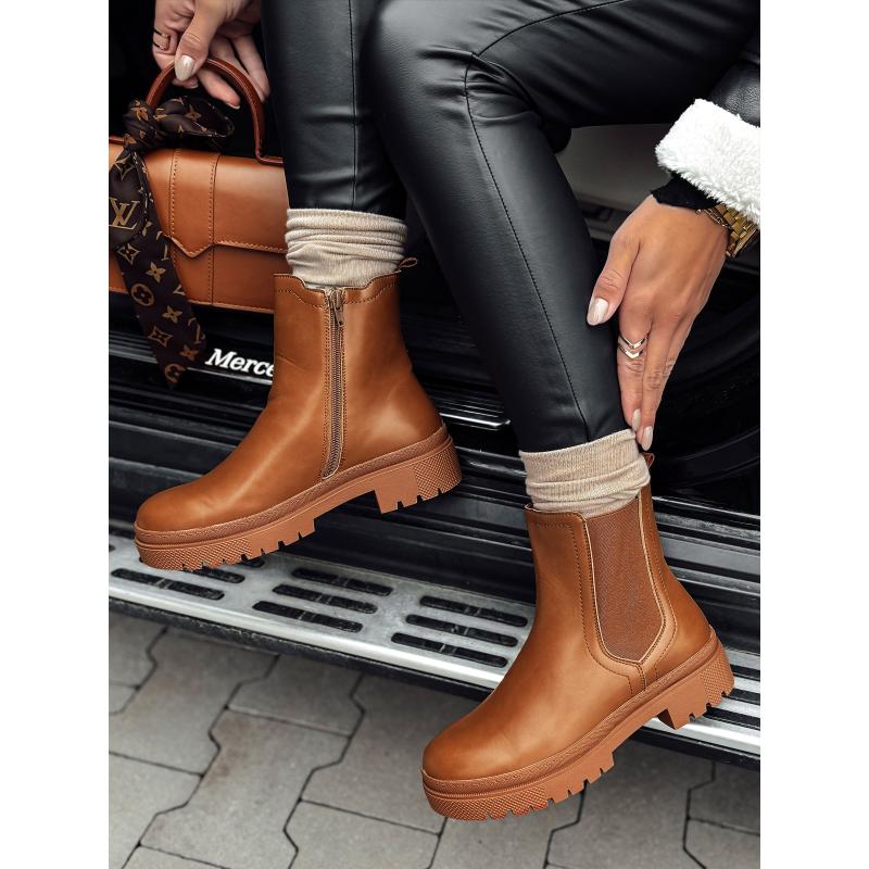 Dámské kozačky MONDERICO camel