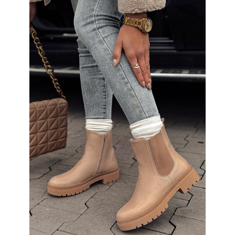 Dámske čižmy MONDERICO krémové