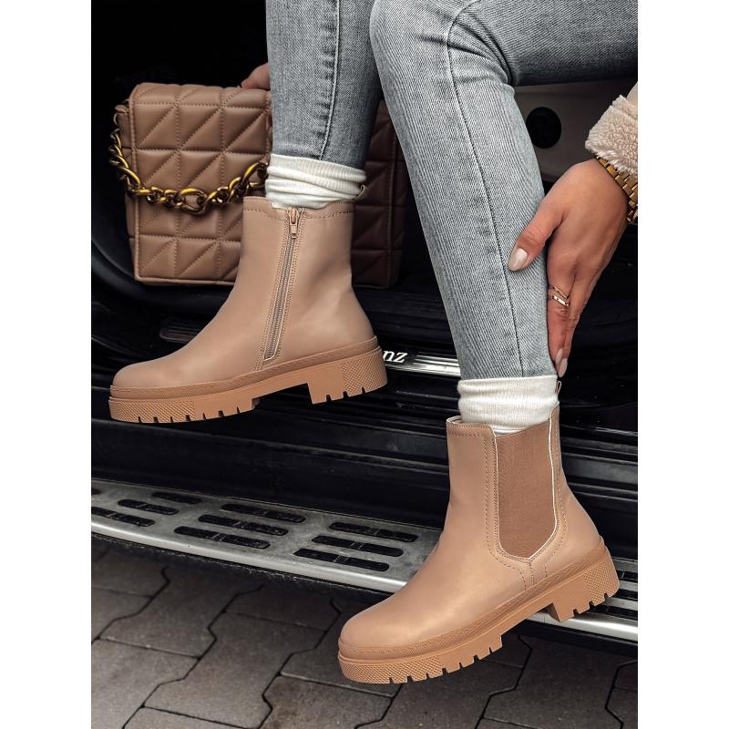 Dámske čižmy MONDERICO krémové