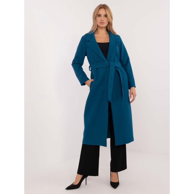 Tengeri hosszú kabát övvel OCH BELLA