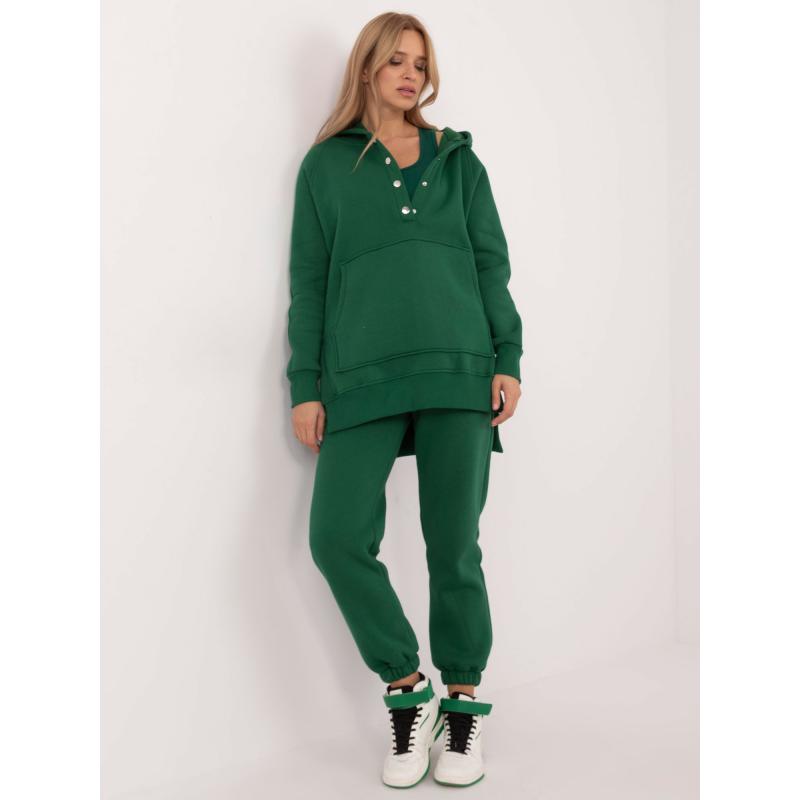 Tmavě zelená základní souprava s kalhotami