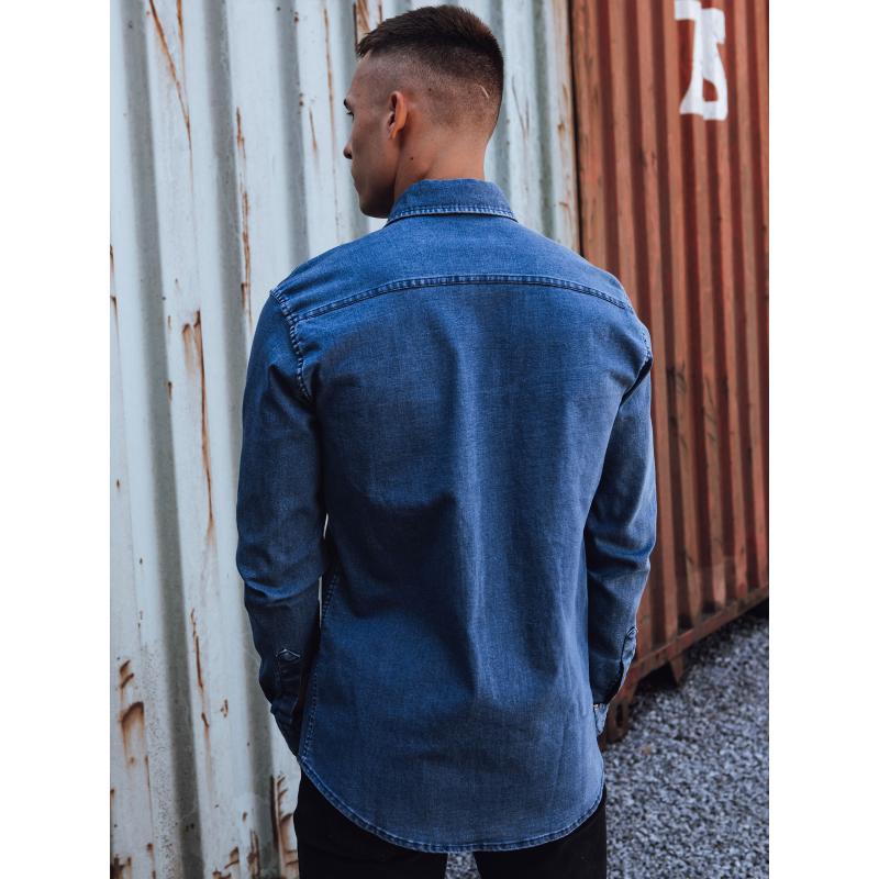 Pánská džínová košile modrá