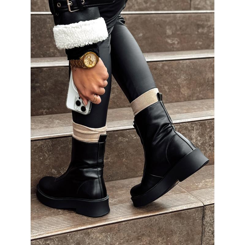 Női NAVARIIN csizma rövid fekete