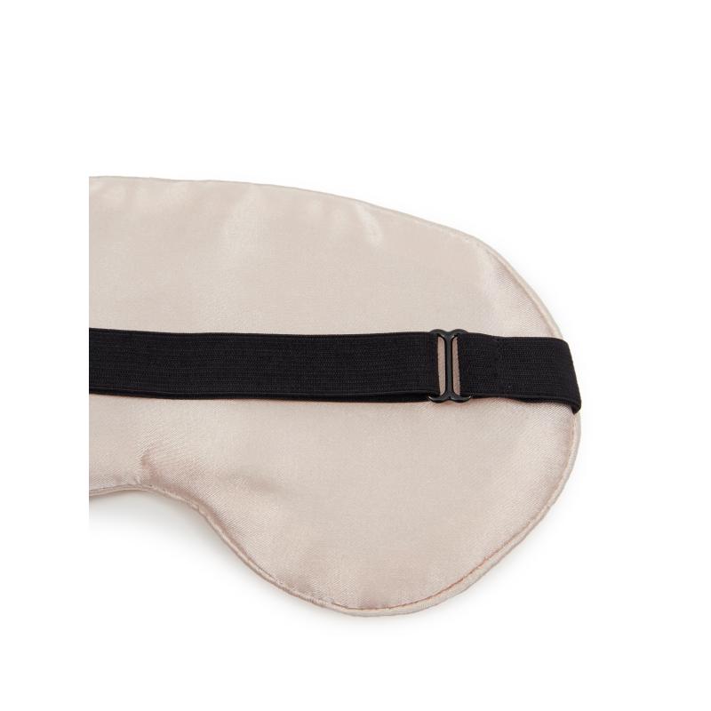 Béžová dámská maska na spaní v dárkové krabičce