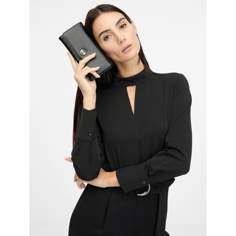 Fekete női pénztárca díszdobozban