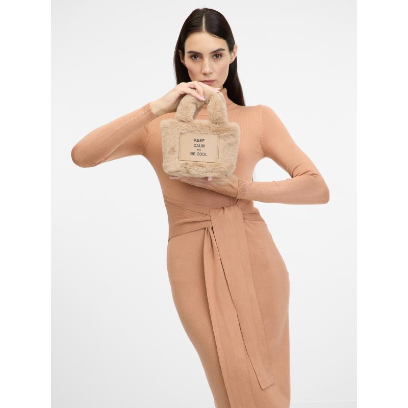 Béžová dámská kabelka v dárkové krabičce