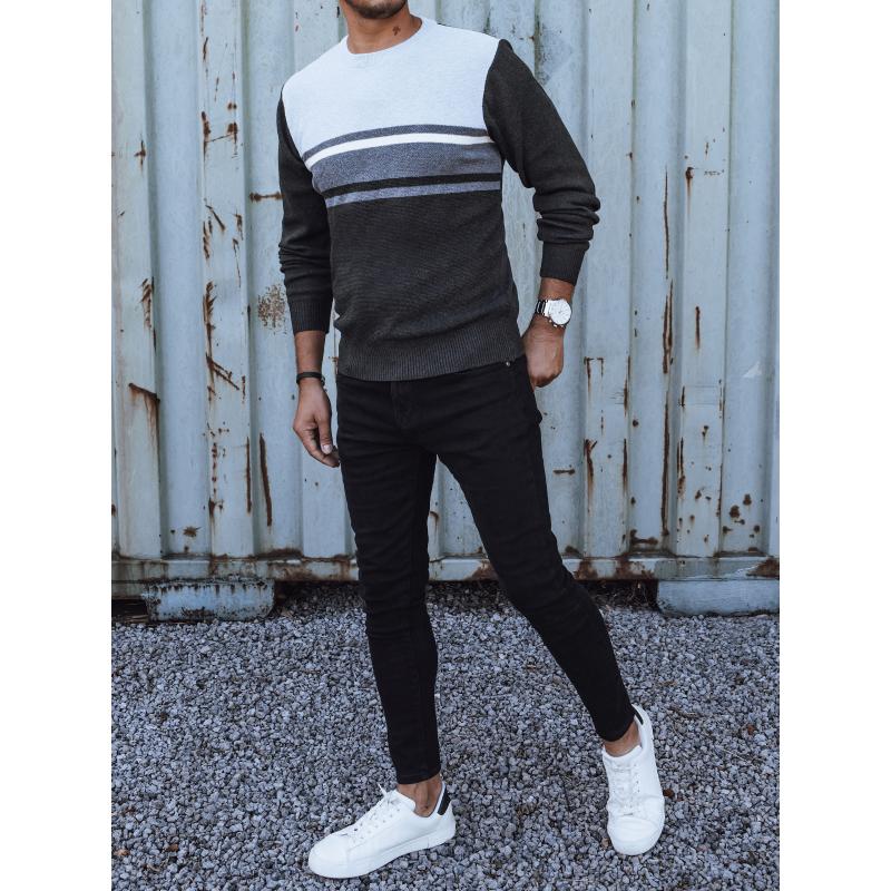 Pánský šedý svetr