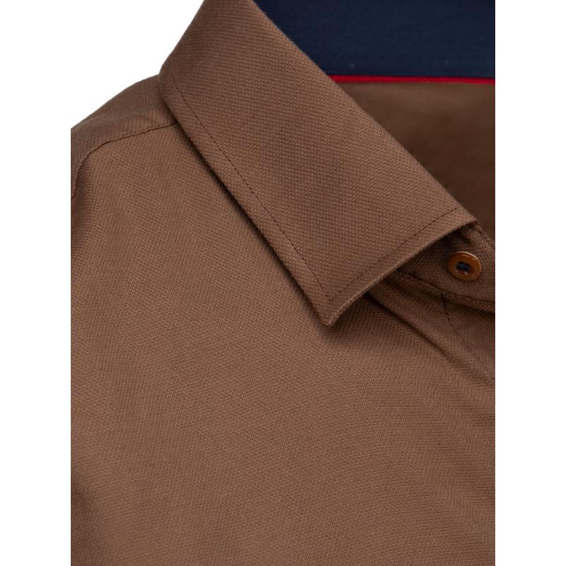 Férfi hosszú ujjú ing barna