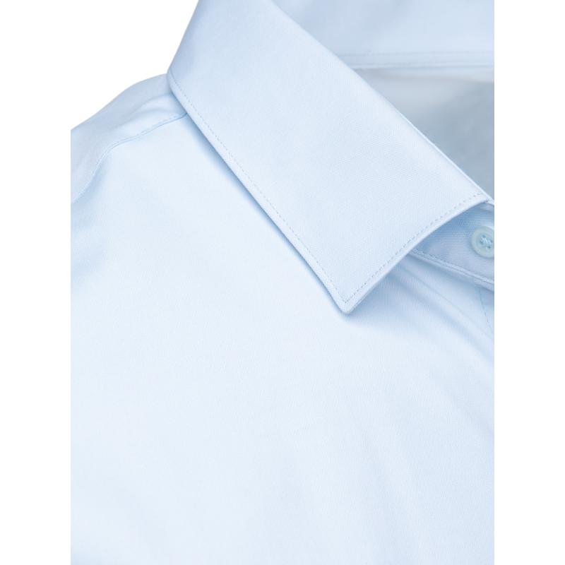 Pánska elegantná košeľa s golierom modrá