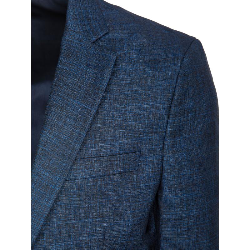 Pánské jednořadové sako v barvě indigo