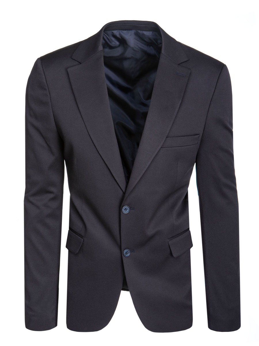 Pánske jednoradové sako tmavomodré