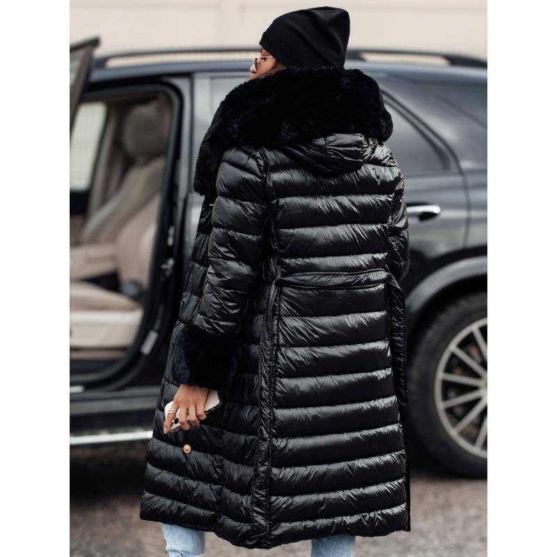 Dámský dlouhá prošívaná zimní bunda HORIZON černá