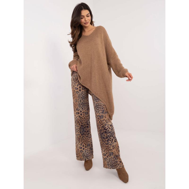 Velbloudí asymetrický vlněný svetr OCH BELLA