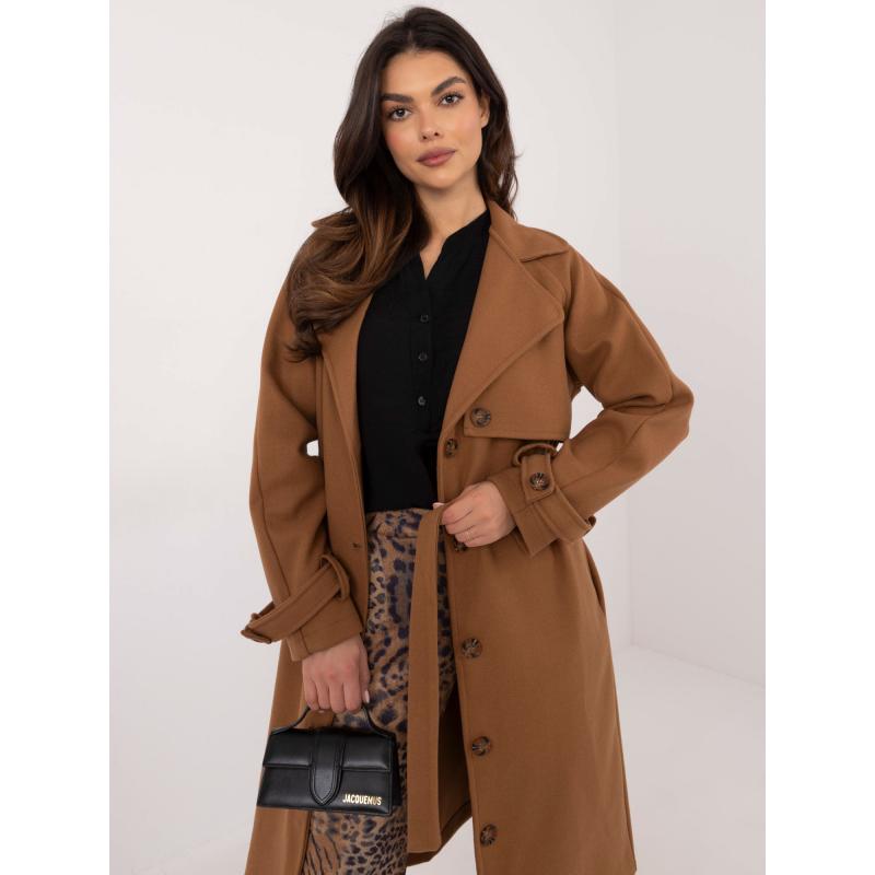 Teve színű övvel ellátott trencsén kabát OCH BELLA