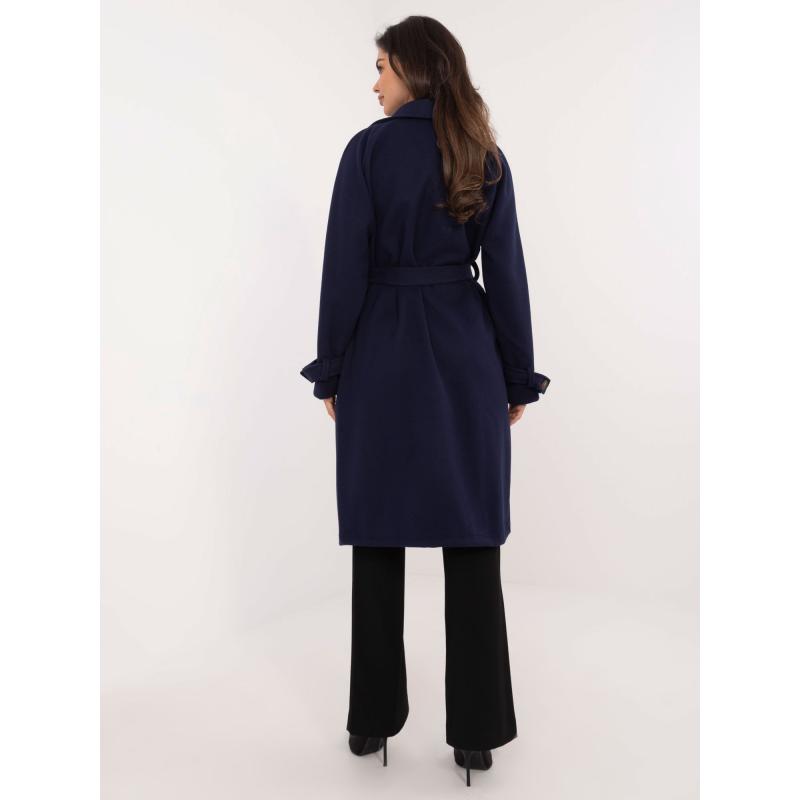 Haditengerészkék, gombos trencsekk OCH BELLA