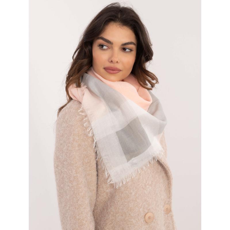 Dámská šála se střapci broskvová