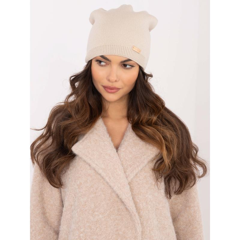 Světle béžová dámská čepice RUE PARIS