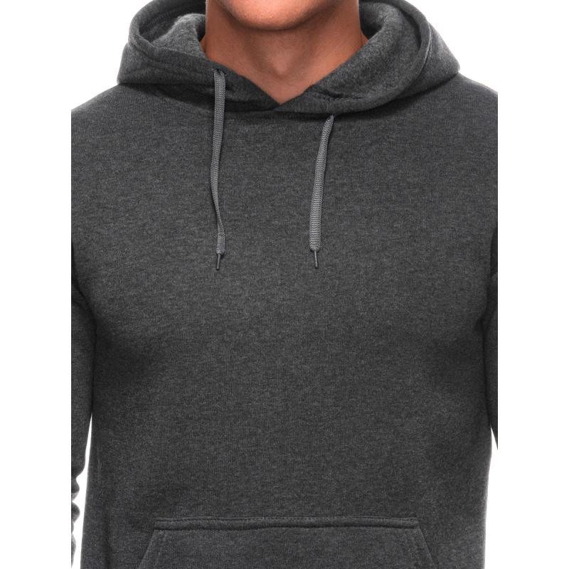 Pánská mikina na zip B1691 - tmavě šedá