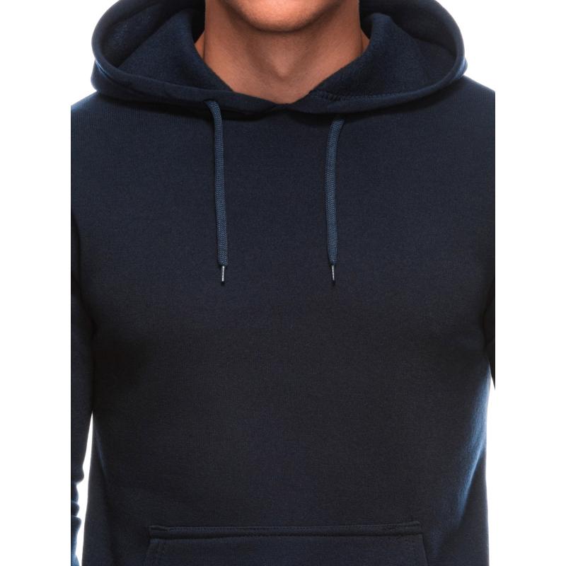 Pánská mikina s kapucí B1691 - tmavě modrá