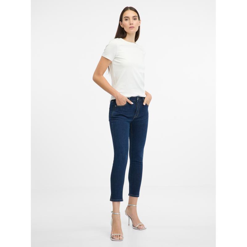 Modré dámské skinny fit džíny