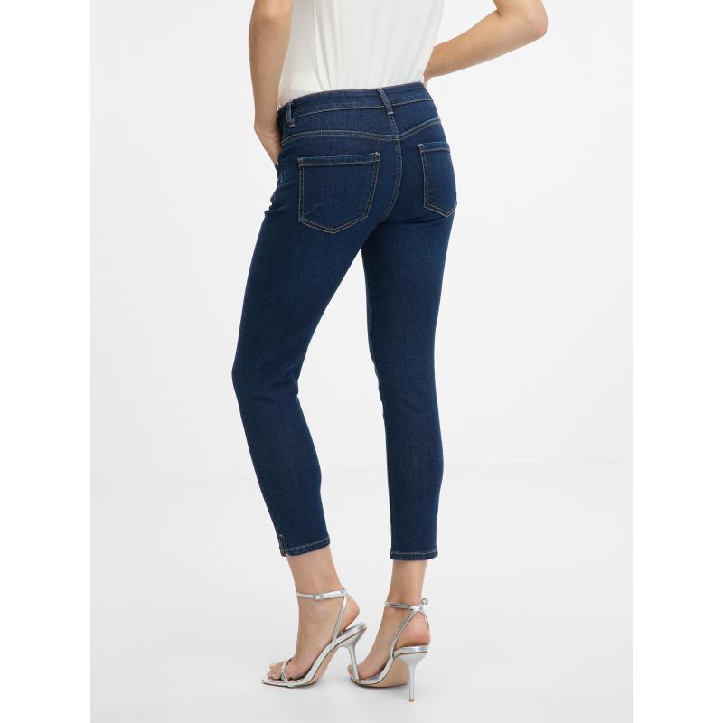 Modré dámské skinny fit džíny