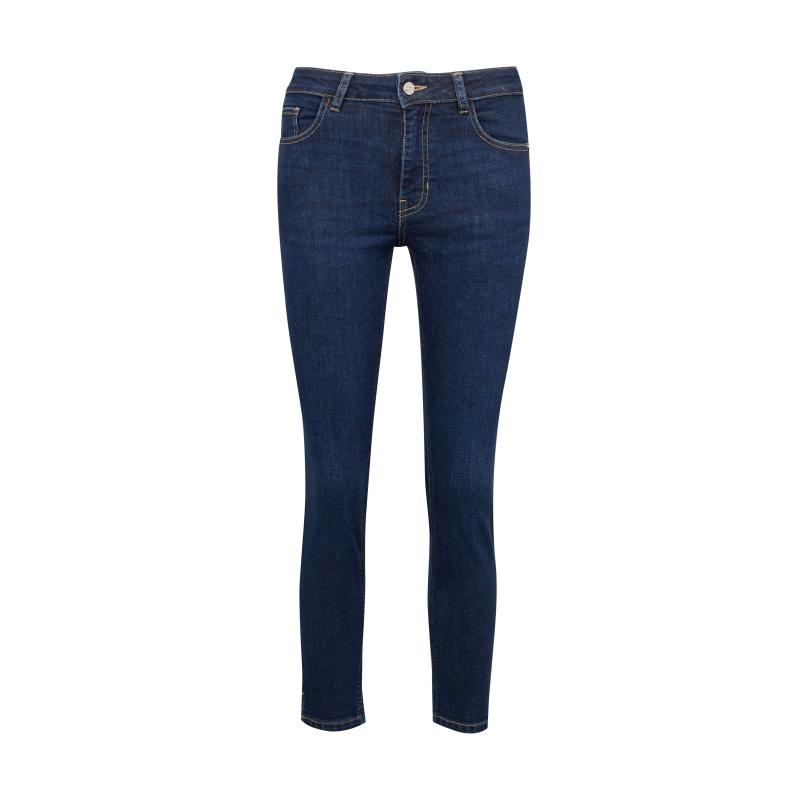 Modré dámské skinny fit džíny