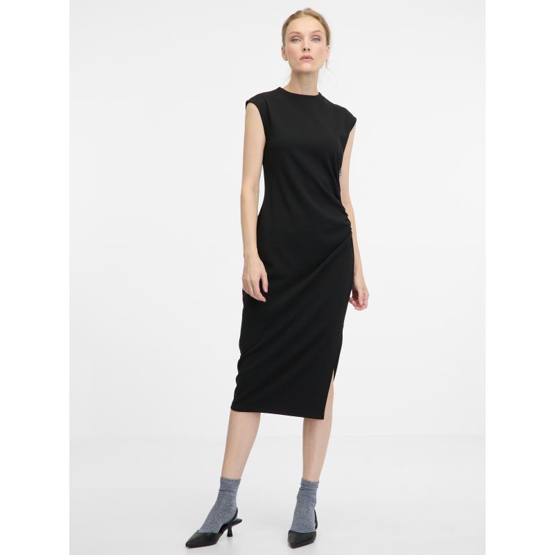 Fekete női midi ruha