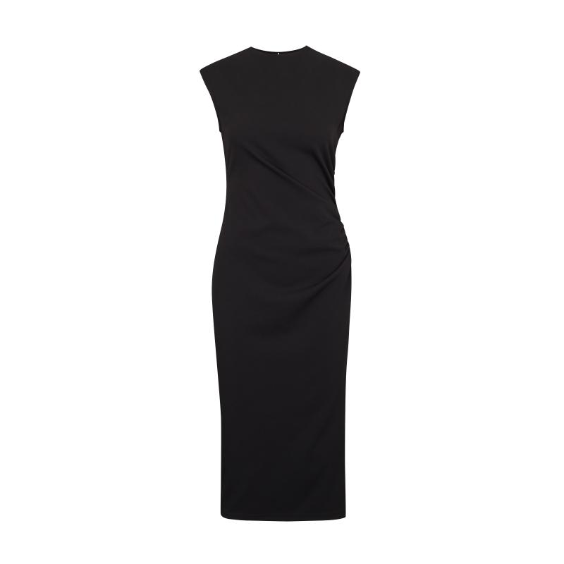 Fekete női midi ruha