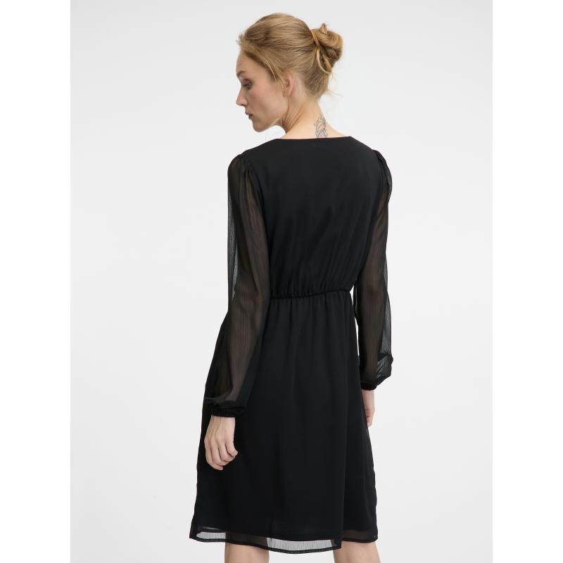 Fekete női térdig érő ruha
