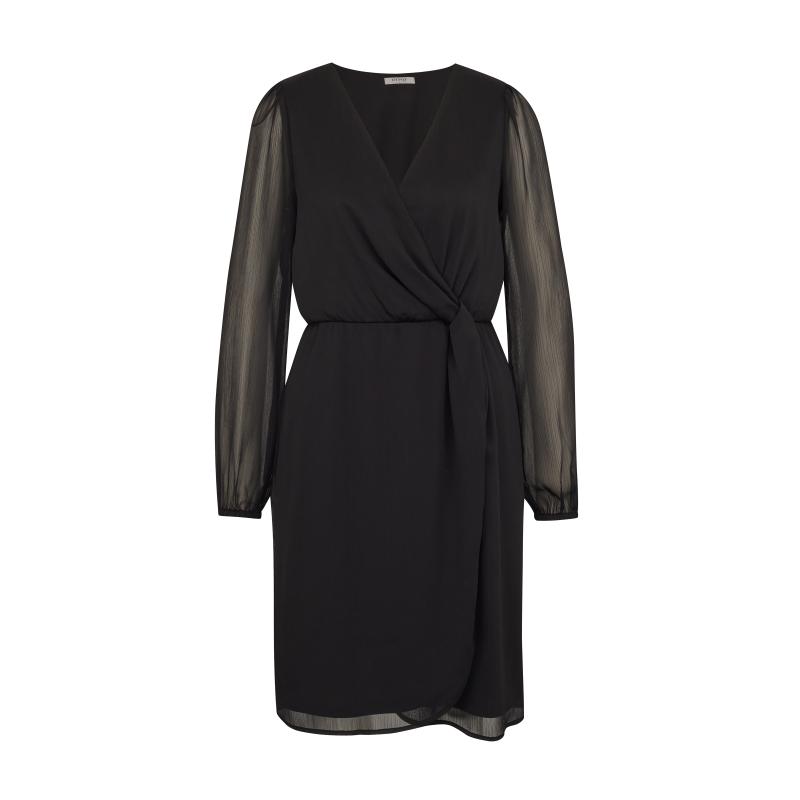 Fekete női térdig érő ruha