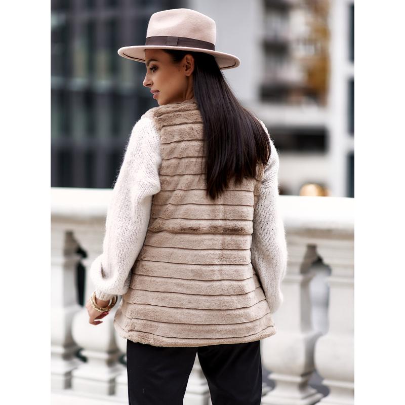 Dámská vesta VLR008 - béžová