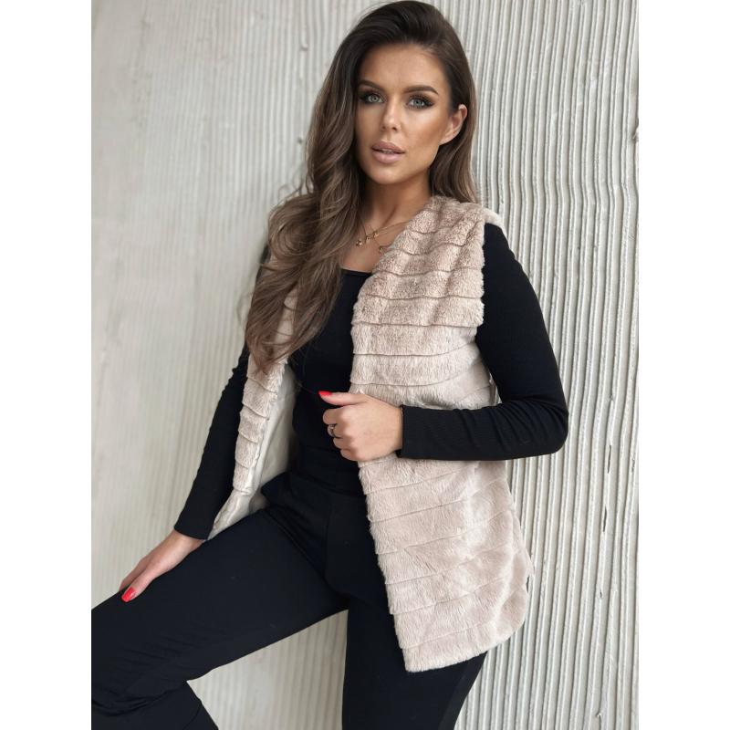 Dámská vesta VLR008 - světle béžová