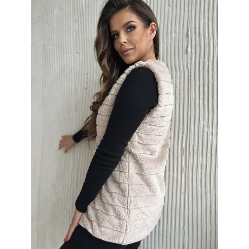 Dámská vesta VLR008 - světle béžová
