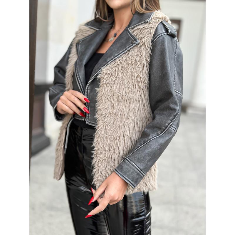 Dámská vesta VLR009 - béžová