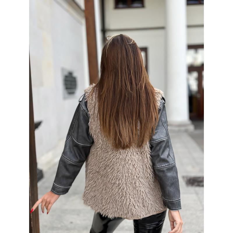 Dámská vesta VLR009 - béžová