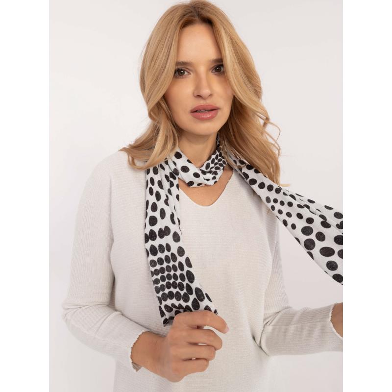 Biely elegantný rebrovaný oversize sveter